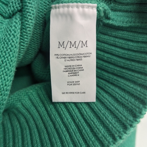 Cabi cropped green sweater - Picture 4 of 5